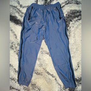Blue-ish purple iridescent joggers